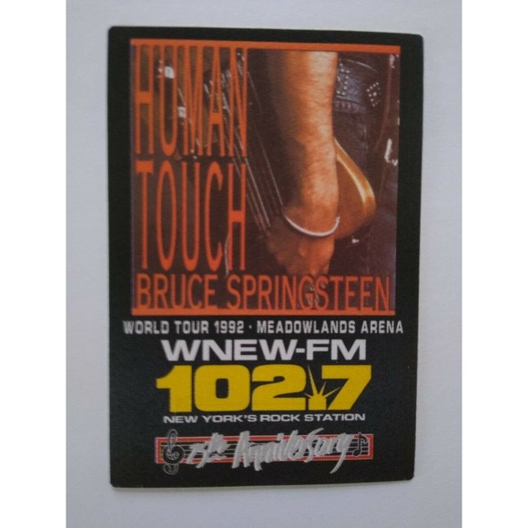 Bruce Springsteen Human Touch Backstage Pass Original 1992 Concert Tour NJ Arena - Picture 2 of 4